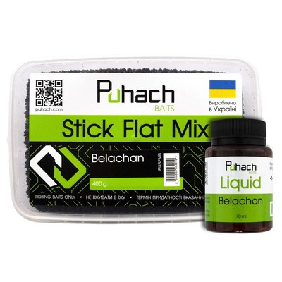 Набір Puhach Baits Stick Flat Mix + Liquid 70 ml – Belachan PUN001 фото