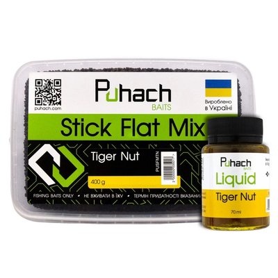 Набір Puhach Baits Stick Flat Mix + Liquid 70 ml – Tiger Nut (Тигровий горіх) PUN010 фото