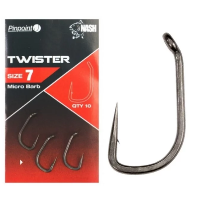 Nash Pinpoint Twister Hooks size 1 T6107 фото