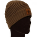 Шапка Vass Fleece Lined Ribbed Beanie Brown One Size VR376/09 фото 1