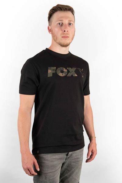 FOX BLACK/CAMO CHEST PRINT T-SHIRT CFX019 фото