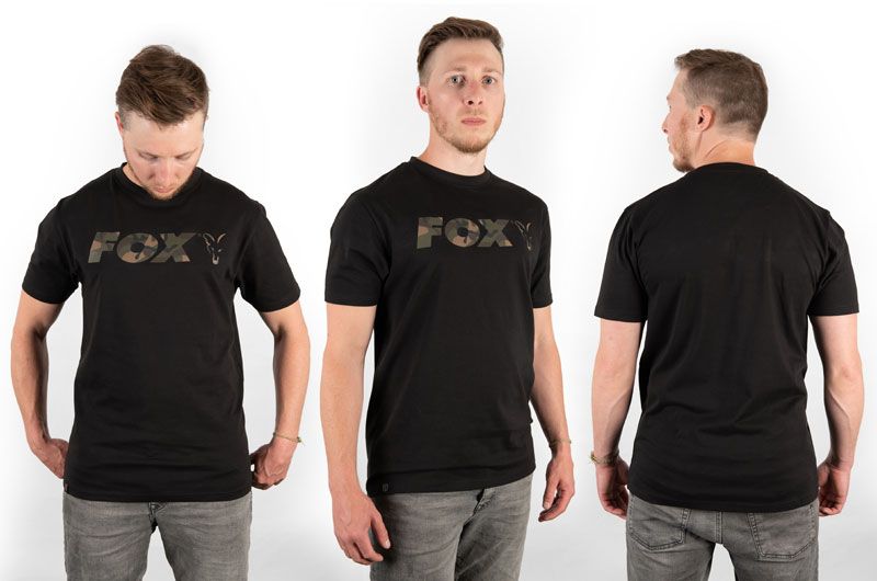 FOX BLACK/CAMO CHEST PRINT T-SHIRT CFX019 фото