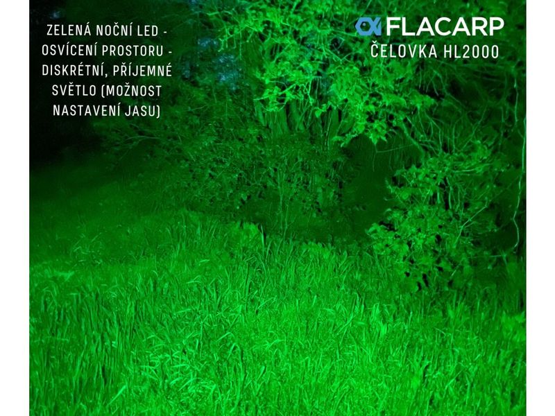 Ліхтар налобний FLACARP HL2000 (білий + зелений) HL2000 фото