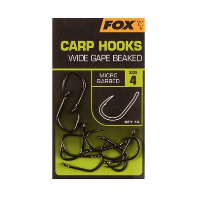 Крючки Fox Carp Hooks Wide Gape 2 CHK227 фото