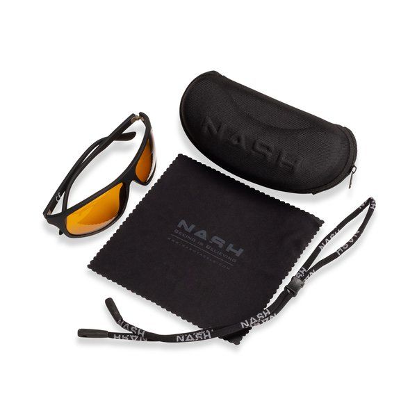 Сонцезахисні окуляри Nash Black Wraps with Yellow Lenses C3011 фото