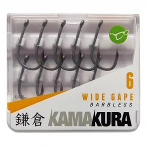 Крючки безбородые Korda Kamakura Wide Gape Barbless KAM04 фото