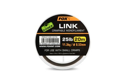 Fox Edges Link Trans Khaki Mono 25lb/0.53mm CAC790 фото