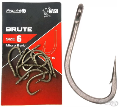 Nash Pinpoint Brute Hooks Micro Barbed size T6144 фото