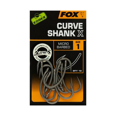 Гачки коропові Fox EDGES Curve Shank X 2 CHK222 фото
