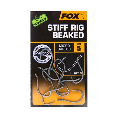 Гачки тефлонові Fox EDGES™ Stiff Rig Beaked - Size CHK167 фото