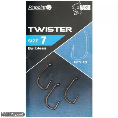 Nash Twister Hooks Barbless Size 4 T6156 фото